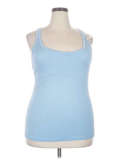 Pre-owned 90 Degree By Reflex Tank Top Blue Halter Neckline Tops