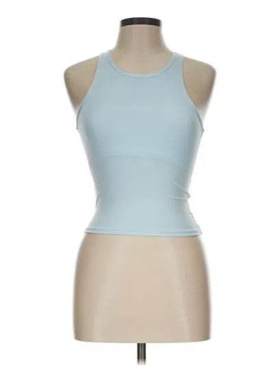 Pre-owned 90 Degree By Reflex Tank Top Blue Halter Neckline Tops