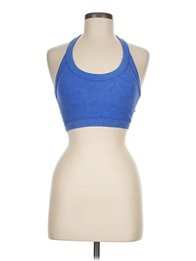 Pre-owned 90 Degree By Reflex Tank Top Blue Halter Neckline Tops