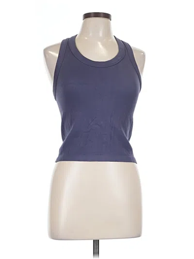 Pre-owned 90 Degree By Reflex Tank Top Blue Halter Neckline Tops