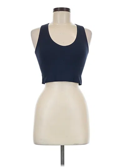 Pre-owned 90 Degree By Reflex Tank Top Blue Halter Neckline Tops
