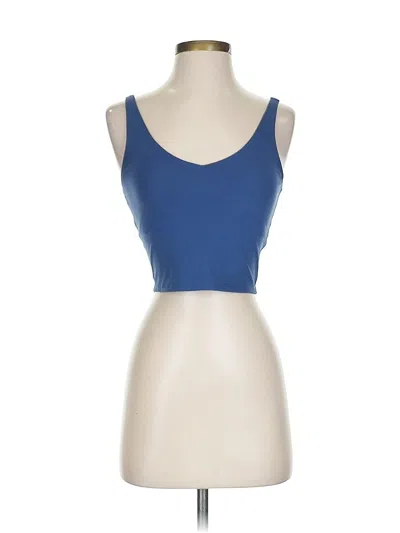 Pre-owned 90 Degree By Reflex Tank Top Blue Strapless Neckline Tops