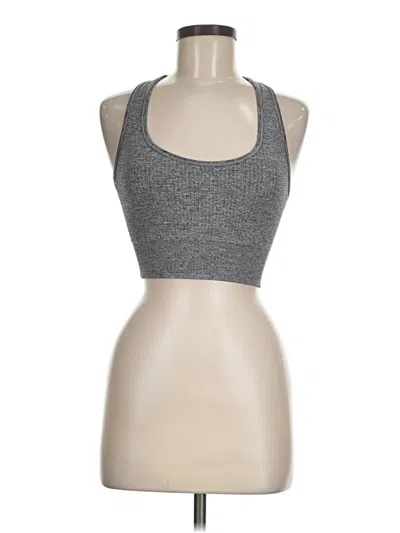 Pre-owned 90 Degree By Reflex Tank Top Gray Halter Neckline Tops