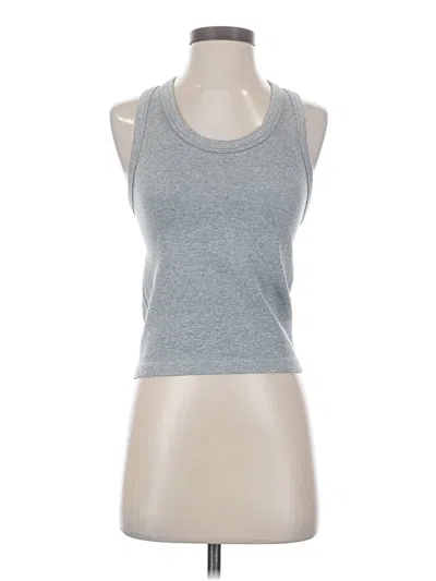 Pre-owned 90 Degree By Reflex Tank Top Gray Halter Neckline Tops