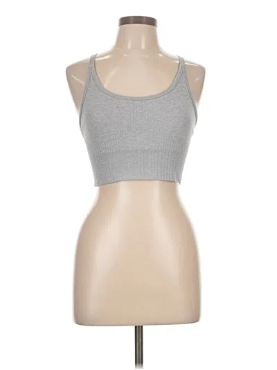Pre-owned 90 Degree By Reflex Tank Top Gray Halter Neckline Tops