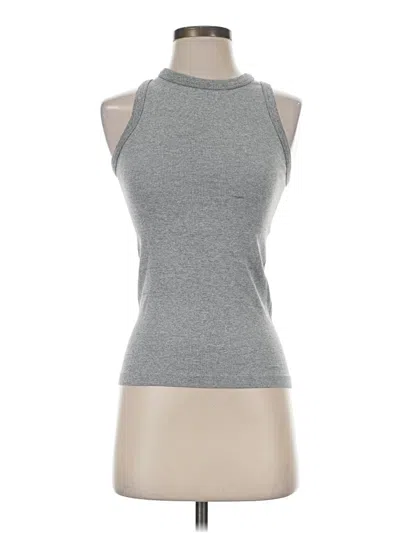 Pre-owned 90 Degree By Reflex Tank Top Gray Halter Neckline Tops