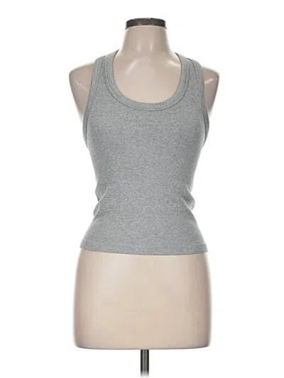 Pre-owned 90 Degree By Reflex Tank Top Gray Halter Neckline Tops
