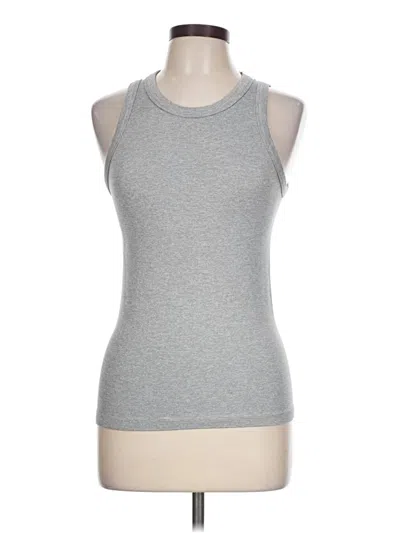 Pre-owned 90 Degree By Reflex Tank Top Gray Halter Neckline Tops