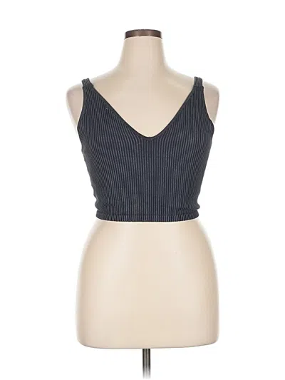 Pre-owned 90 Degree By Reflex Tank Top Gray Strapless Neckline Tops