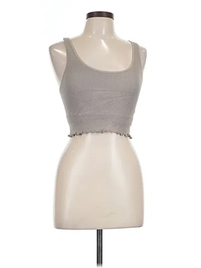 Pre-owned 90 Degree By Reflex Tank Top Gray Strapless Neckline Tops