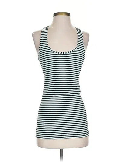 Pre-owned 90 Degree By Reflex Tank Top Green Halter Neckline Tops