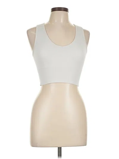 Pre-owned 90 Degree By Reflex Tank Top Ivory Strapless Neckline Tops