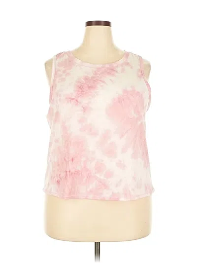 Pre-owned 90 Degree By Reflex Tank Top Pink Halter Neckline Tops