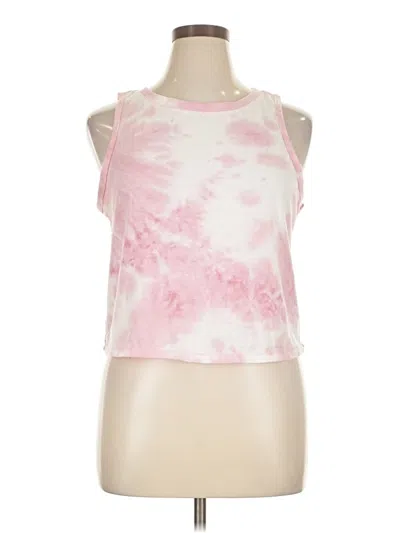 Pre-owned 90 Degree By Reflex Tank Top Pink Halter Neckline Tops