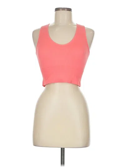 Pre-owned 90 Degree By Reflex Tank Top Pink Halter Neckline Tops