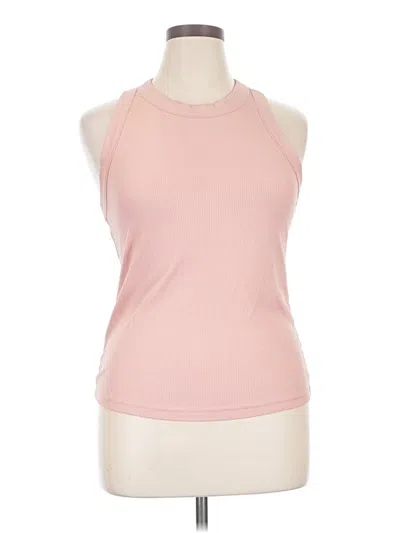 Pre-owned 90 Degree By Reflex Tank Top Pink Halter Neckline Tops