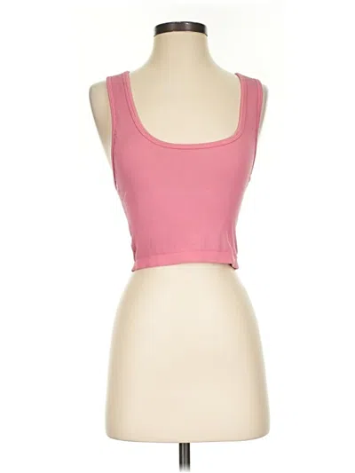 Pre-owned 90 Degree By Reflex Tank Top Pink Strapless Neckline Tops