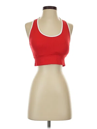 Pre-owned 90 Degree By Reflex Tank Top Red Halter Neckline Tops