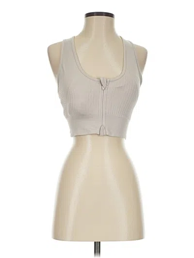 Pre-owned 90 Degree By Reflex Tank Top Tan Halter Neckline Tops