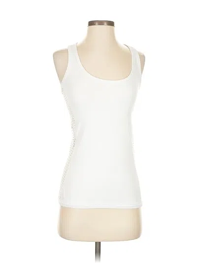 Pre-owned 90 Degree By Reflex Tank Top White Halter Neckline Tops