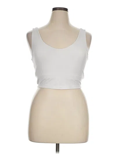 Pre-owned 90 Degree By Reflex Tank Top White Strapless Neckline Tops