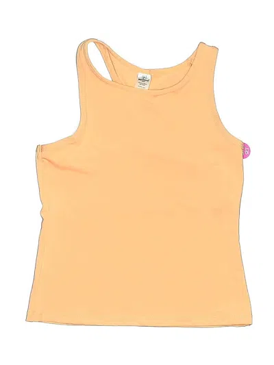 Pre-owned 90 Degree By Reflex Kids' Tank Top Yellow Halter Neckline Tops
