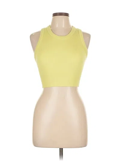Pre-owned 90 Degree By Reflex Tank Top Yellow Halter Neckline Tops