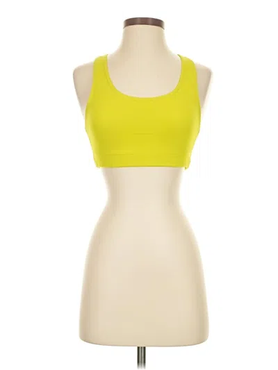 Pre-owned 90 Degree By Reflex Tank Top Yellow Strapless Neckline Tops