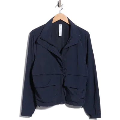 90 Degree By Reflex Tekweave Wildpath Snap Performance Jacket In Black