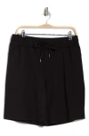90 Degree By Reflex Terry 10-inch Woven Shorts In Black