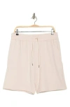 90 Degree By Reflex Terry 10-inch Woven Shorts In Mist Sand