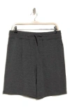 90 Degree By Reflex Terry Woven Shorts In Heather Black