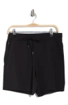 90 Degree By Reflex Textured Sonic Drawstring Shorts In Black