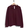 90 Degree By Reflex Thor Half-zip Fleece Pullover In Wine Tasting