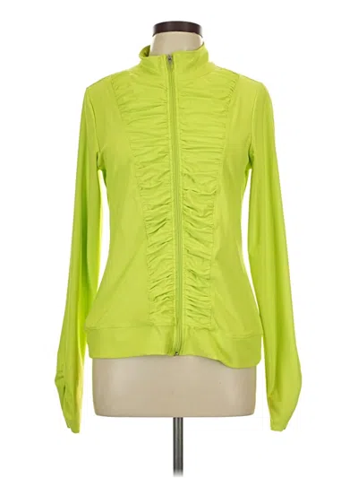Pre-owned 90 Degree By Reflex Track Jacket In Green