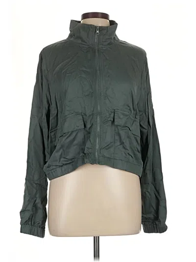 Pre-owned 90 Degree By Reflex Track Jacket In Green