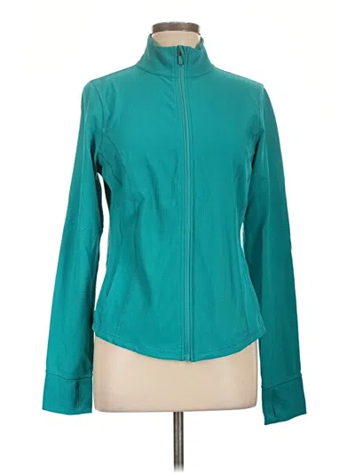 Pre-owned 90 Degree By Reflex Track Jacket In Teal