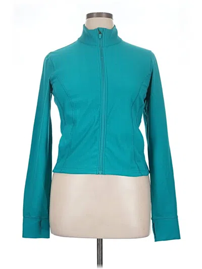 Pre-owned 90 Degree By Reflex Track Jacket In Teal