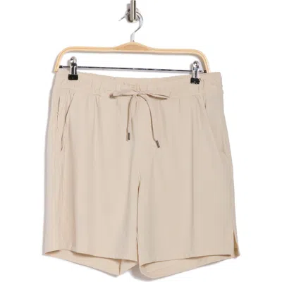 90 Degree By Reflex Tricot 7" Shorts In Mist Sand