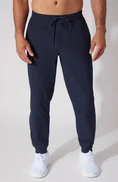 90 Degree By Reflex Tricot Oxford Elite Joggers In Blue