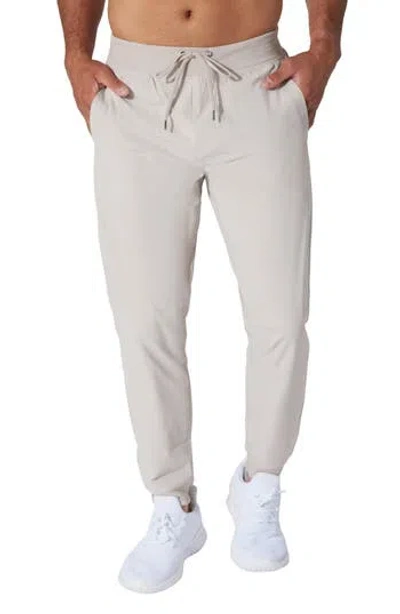 90 Degree By Reflex Tricot Oxford Elite Joggers In White