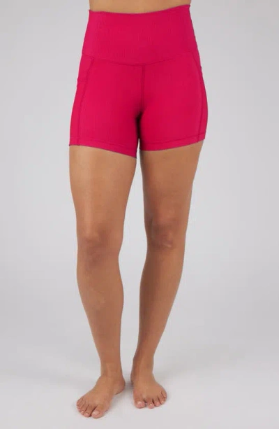 90 Degree By Reflex Triibeca 2-pack Bike Shorts In Pink