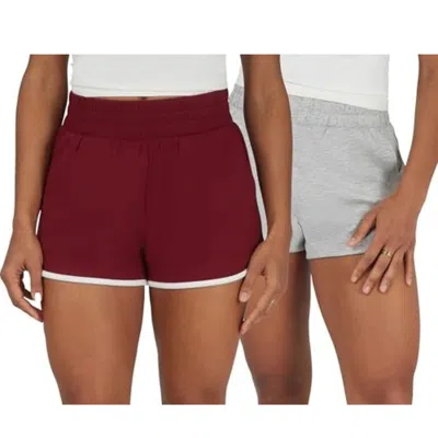 90 Degree By Reflex Tulip Shorts Women's Multi 2-pack Elastic Waist Dsgl561