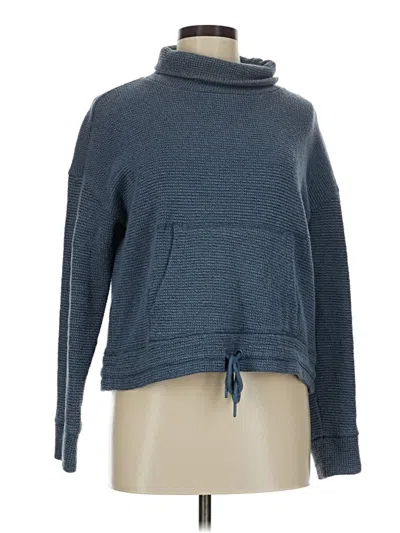 Pre-owned 90 Degree By Reflex Turtleneck Sweater In Blue