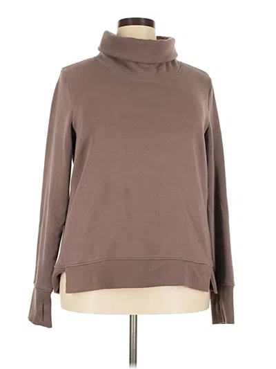 Pre-owned 90 Degree By Reflex Turtleneck Sweater In Brown