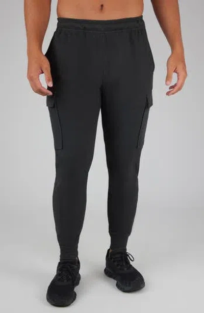 90 Degree By Reflex Ulta Mélange Fleece Joggers In Black