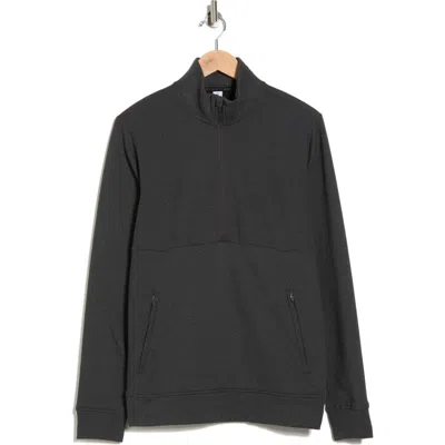 90 Degree By Reflex Ultra Mélange Fleece Half Zip Sweatshirt In Green