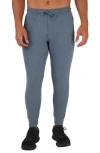 90 Degree By Reflex Ultra Mélange Fleece Joggers In Navy Blazer