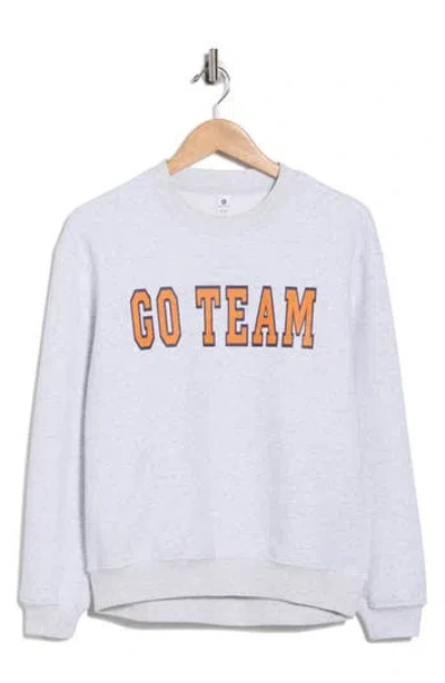 90 Degree By Reflex Varsity Vault Fleece Graphic Sweatshirt In Multi