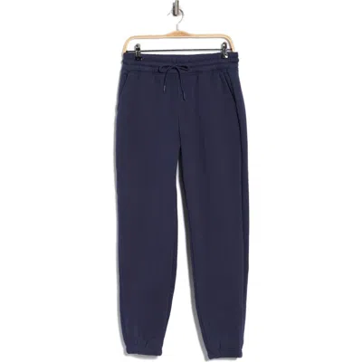 90 Degree By Reflex Varsity Vault Fleece Shorts In Blue
